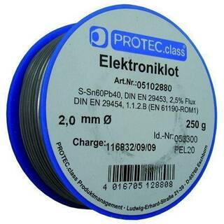 PROTEC.class Ltmaterial Elektroniklot 1,0mm (Sn60 Pb40) PEL10 (250 g)